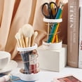 thumbnail image 7 of Retractable Pen Pencil Telescopic Holder Pencil Case Metal Wire Pencil Cup Holders Vertical Stand Up Pencil Case (Light Salmon), 7 of 7