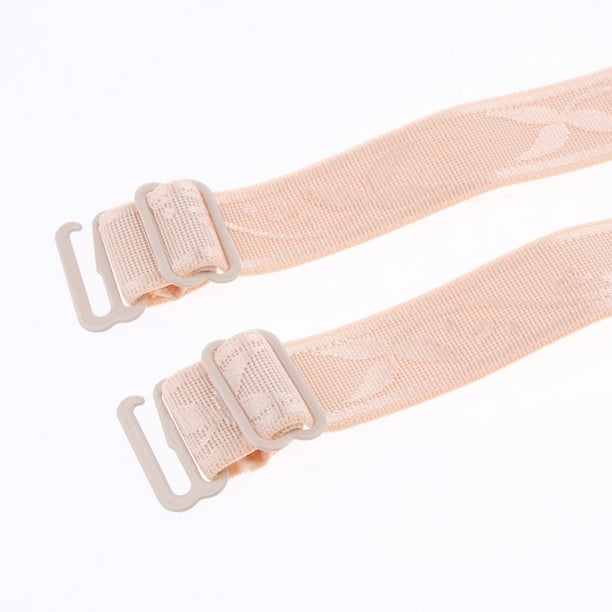 5 Pairs Womens Detachable Bra Straps Repment Non- Strap 15mm - Skin Color