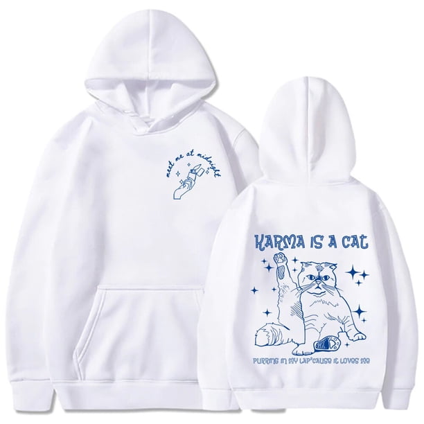 Sudaderas con capucha de álbum caliente para mujer, sudadera cálida de invierno Blanco