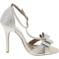 thumbnail image 6 of Forever Link Alina-64 Rhinestone Glitter TStrap Bow Detail Formal Heel, 6 of 7