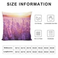 thumbnail image 5 of Chilfamy Lavender Flowers Pillow Covers Short Plush Soft and Durable Indoor Outdoor Decorative Pillow Case 1PC 12x12in, 5 of 5