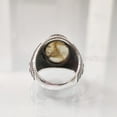 thumbnail image 6 of Labradorite Mans Ring, Natural Blue Fire Labradorite, Unisex Ring, Silver Jewelry, 925 Silver Ring, Birthday Gift, Heavy Men Ring, Arabic Design, Ottoman Style Ring, Christmas, Turkey Mens Signet Ring, 6 of 6