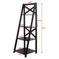 thumbnail image 3 of Patiojoy 4-Tier Ladder Shelf Display Bookshelf Office, 3 of 8