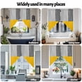 thumbnail image 6 of Yellow Gray Color Block Swag Curtain Valance for Windows, Abstract Retro Window Treatments Short Swag Topper for Kitchen Windows Bathroom Bedroom, 36"x63", 6 of 8