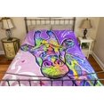 thumbnail image 5 of Dawhud Direct Dean Russo Giraffe Fleece Blanket 75""x90"", Queen Size Soft Plush Throw, 5 of 5