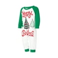 thumbnail image 4 of Family Matching Christmas Pajamas, Baby Romper/Dog Bandana/Christmas Tree Letter Print Tops Pants Sleepwear Set, 4 of 10