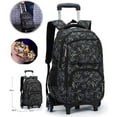 thumbnail image 1 of Nylon Wheeled School Bag - Backpack - Black, 1 of 4