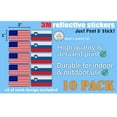 thumbnail image 3 of (x10) 3M Reflective Slovenia and US Flag Stickers | Versatile & High Quality Safety Decals | Hard hats, laptops, bikes, toolboxes, 3 of 3