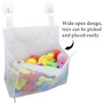 thumbnail image 2 of Bath Toy Organizer Multiple Ways to Hang, Extra Large Opening Bathroom Toy Holder, Bottom Zipper Bathtub Toy Storage Bag (Blue), 2 of 7