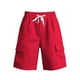 thumbnail image 2 of pstuiky Pantalones cortos de entrenamiento para hombre, Pantalones cortos de lino de verano para hombre, de color liso, con cintura elástica y bolsillo con cordón. Pantalones cortos de golf, 2 of 6