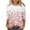 QRN2-Multicolor, variant on Women's Valentine Tops Love Heart Print Shirts 3/4 Sleeve Crew Neck Casual Holiday Romantic Tees, 3/4 Sleeve Tops for Women Under 10 Dollars