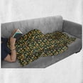 thumbnail image 6 of Autumn Soft Flannel Fleece Throw Blanket, Harvest Pattern Corn Sunflower Apples and Pumpkins Fall Season Agriculture Design, Cozy Plush for Indoor and Outdoor Use, 50" x 60", Multicolor, by Ambesonne, 6 of 6
