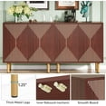 thumbnail image 6 of Tribesigns Classic 59" Sideboard, Freestanding Storage Cabinet, Vintage Wood Buffet, 6 of 7