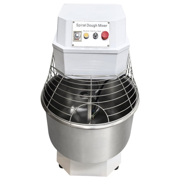 80L Dough Mixer Double-Acting Double-Speed Dough Mixer Spiral Kneading Machine 220V Three-phase