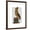 Brown Frame, variant on Art.com Owl on Books Art Print by Fab Funky, White Frame Wall Art, 32" x 40"