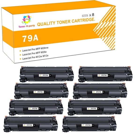 Colorich Compatible 79A Toner Cartridge Replacement for CF279A Used for LaserJet Pro MFP M26nw M26a, LaserJet Pro M12w M12a Printer Ink (Black,8-Pack)