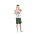thumbnail image 1 of 1/64 Scale People Figure Character Doll Daddy and Baby Tiny People Model Figures, 1 of 3