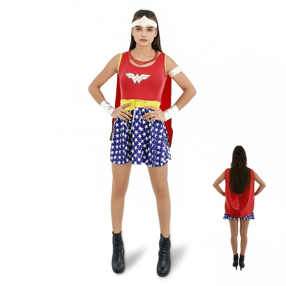 Disfraz Mujer Maravilla Deluxe Dama Talla Standard