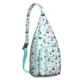 thumbnail image 1 of Tropical Marine Life Shoulder Bag - Colorful Shark & Coral Reef Pattern (Breathable & Lightweight), 1 of 4