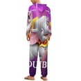 thumbnail image 3 of Dumbo Women Men Pajamas Zipper Onesie Jumpsuit Hooded One Piece Sleepwear, 3 of 8