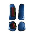 thumbnail image 2 of jinwen 4 Pieces Horse Tendon Boots Wraps for Cross Country Riding Sessions Training Navy Color, 2 of 9