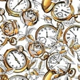 thumbnail image 3 of Clocks and Flowers Wallpaper Pre-Pasted - 25"W x 125"H, 3 of 3