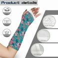 thumbnail image 7 of COEQINE Flower Arm Cast Covers Size S Wrist Elbow Cast Wound Scratcher Covers with A Thumb Hole Breathable Cast and Bandage Protector Stretch Arm Sleeves Gifts for Friends, 7 of 7