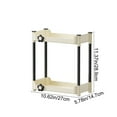 thumbnail image 4 of Uscallm 2Pcs Kitchen Countertop Storage Rack Detachable Cup Organizer for Table Desk, Household Plastic Shelf for Mugs Spices Utensils, Adjustable Kitchen Cabinet Organizer, 4 of 9