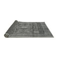 thumbnail image 2 of Ahgly Company Indoor Round Abstract Gray Modern Area Rugs, 4' Round, 2 of 4