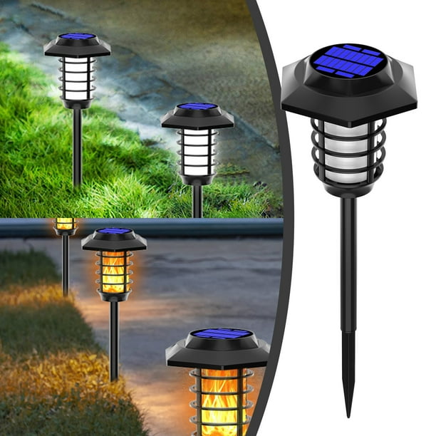 Fiudx Ofertas y liquidaciones Luces solares para exteriores, focos paisajísticos a prueba de agua, luces de jardín, luces/iluminación inalámbricas para exteriores con energía solar para patio, pasare