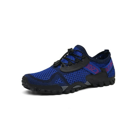 

Eloshman Women s&Men s Breathable Round Toe Wading Shoes Climbing Comfort Elastic Band Water Shoe Beach Anti-Slip Flat Sneakers