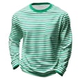 thumbnail image 6 of Byoo Tween Girls Striped Tee Shirt Long Sleeve Crew Neck T Shirt Casual School Comfortable Top for Children， Green, 6 of 6