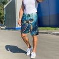 thumbnail image 7 of Bixox Men's Watercolor Turtle4 printed lightweight casual shorts, soft sleep shorts with pockets., 7 of 7