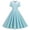 A-Blue905, variant on Sailor Collar Swing Midi Dress for Women Double Short Sleeve Vintage Retro Party Tea Dresses