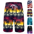 thumbnail image 5 of Men Summer Quick Dry Beach Shorts Casual Gym Fitness Short Pants Breathable Surf Board Shorts Swim Trunks Bathing Suit Swimwear, 5 of 6