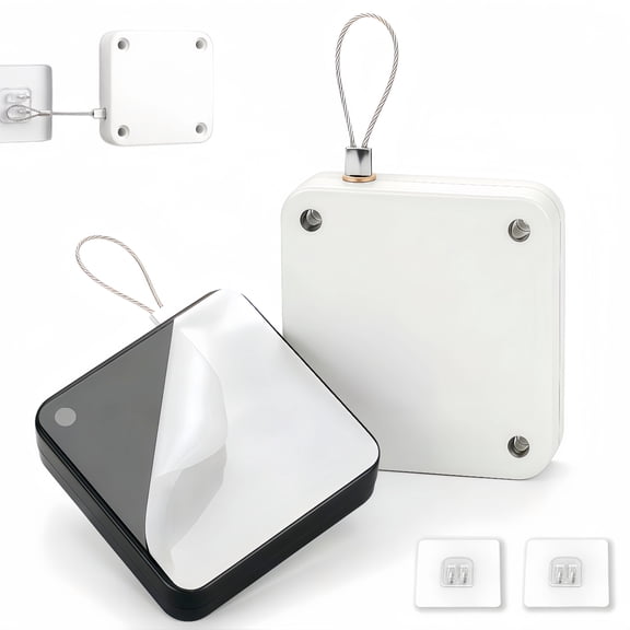 Automatic Door Closer With No Punch Needed, Adjustable Steel Wire Rope, Home Use