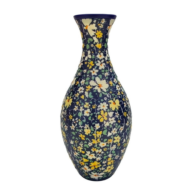 3D Puzzle 160 Piezas Pielz Vase Creative Ornament For Decor (Floral)
