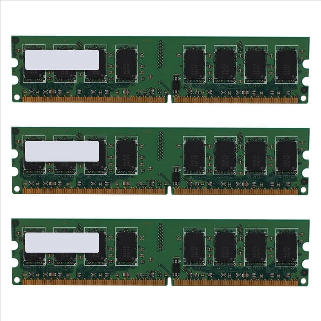 3X Memoria RAM DDR2 de Escritorio de 2GB 800MHz 2RX8 DIMM PC2-6400U Alto Rendimiento para Placa Base AMD