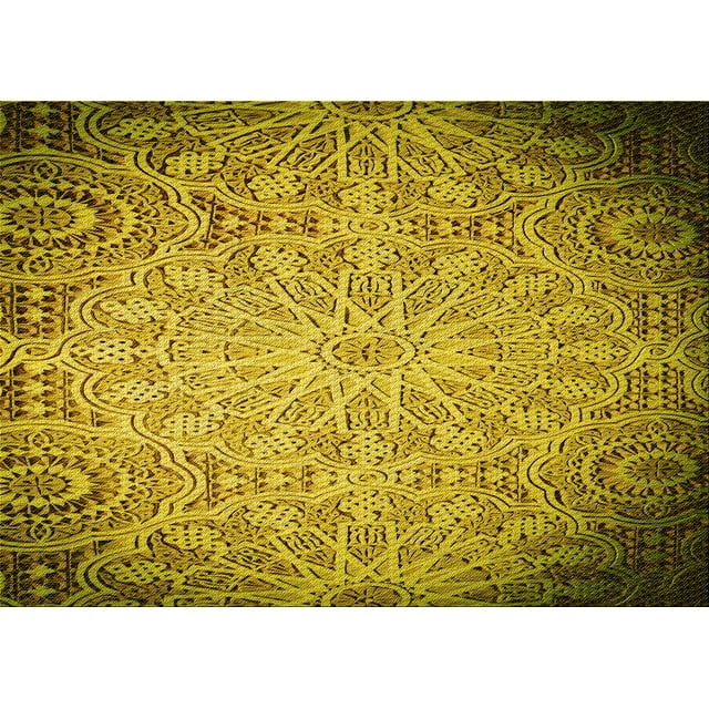 Ahgly Company Tapis d'Intérieur Lavables en Machine, Rectangle Transitionnel Brun Bronze Foncé, 7' x 10'