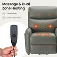 thumbnail image 4 of COLAMY Ascend Dual Motor Power Lift Recliner Chair with Massage and Heat for Elderly People, USB Charging Ports, Gray, 4 of 15