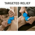 thumbnail image 3 of Microdry Dual-Ball Massage Roller for Deep Tissue Relief, Blue, 3 of 6