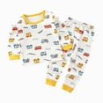 thumbnail image 4 of TOWED22 Toddler Baby Kid Girl Cute Fall Winter Clothing Set 2 Piece Print Long Sleeve Soft Sweatshirt and Cozy Joggers Pants Set Outfits Clothes(Beige,5-6 Y), 4 of 4