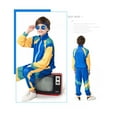 thumbnail image 4 of Rongking Unisex Halloween 80s Tracksuit Hip Hop Costume Little Girl's and Boy's XS-XL (2-10 Years), 4 of 6