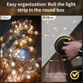 thumbnail image 4 of Solar Camping String Lights in Camping Fairy Light .Ft Camping Lights with Modes USB Outdoor String Lights Rechargeable Retractable String Light for Hiking Tent RV, 4 of 8