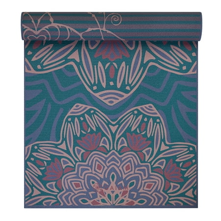 UPC: 0018713639547 | Gaiam 6mm Reversible Printed Yoga Mat Non Slip Fitness Mat for All Types of Yoga Pilates & Floor Workouts