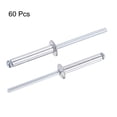thumbnail image 4 of Unique Bargains 4mm Diameter 25mm Grip Length Silver Tone Aluminum Blind Rivets 60 Pack, 4 of 4