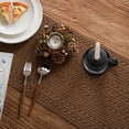 thumbnail image 4 of Hotian Macrame Linen Table Runner with Tassel for Kitchen Dining and Home Decor Brown 63" x 11.8"/160*30cm, 4 of 5