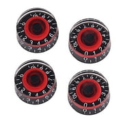 4x Acrylic Guitar Speed Dial Knobs For Guitar Parts Accessories