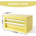 thumbnail image 2 of Mini Steel Tool Box with Drawers - Small Tool Chest for Small Item Storage Organizer - Portable Metal Toolbox Organizer with Tool Drawer (mini yellow), 2 of 13
