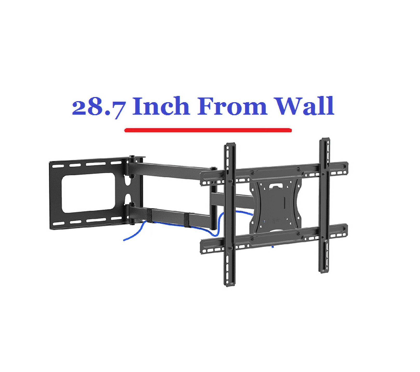 Mount Plus MP-L28-600 Long Arm Full Motion TV Wall Bracket with 29 inch Extension Articulating Arm | Fits Screen Sizes 32 to 70 Inch (29" Extension Dual Stud 32" to 70")